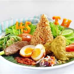 TuMieni dari Bali (Tumpeng Mini Indomie Sambal Matah)